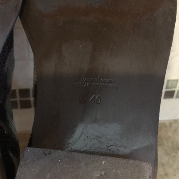 Free People Brown Leather Embossed Western Boots - Picture 9 of 10